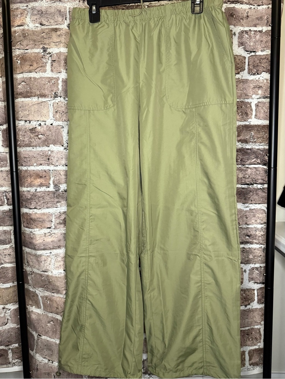 Newbury Kustom Olive Track Pants with Elastic Waist